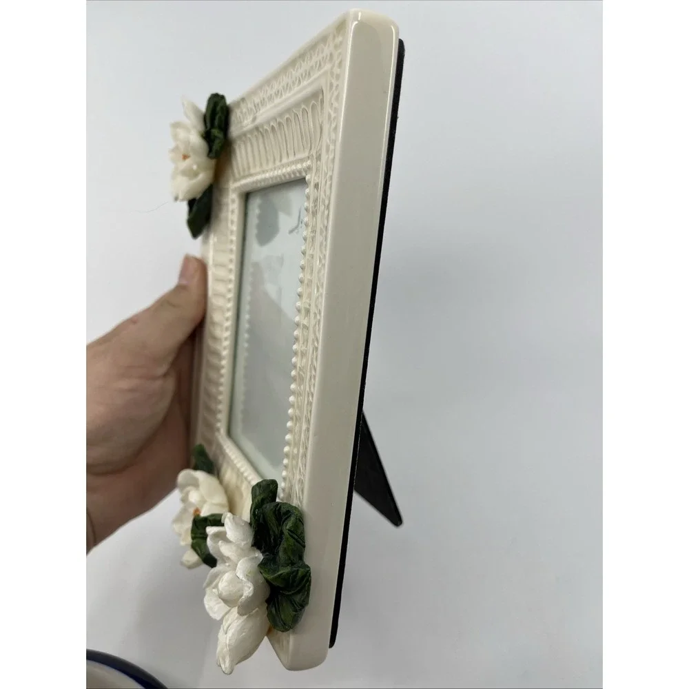 Porcelain Flower 3D Nature Photo Frame 3